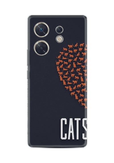 Infınıx Zero 30 4g Kılıf Silikon Desen Özel Seri Cats 1792