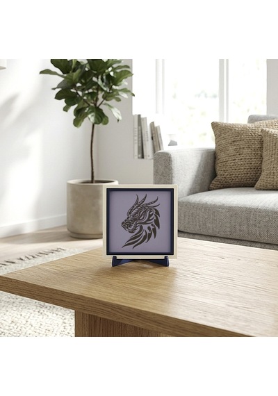 Ejderha Temalı Şık Dekoratif Obje, Yaşam Alanınız İçin Güçlü Ve Değerli Bir Hediye 10x10 Cm