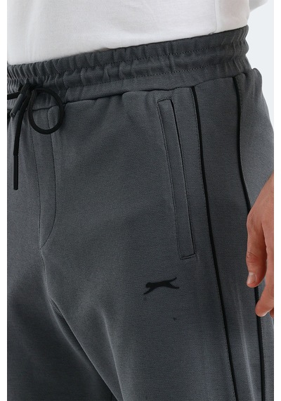 Slazenger Valary 2 Li Set Erkek Eşofman Altı Bej - Koyu Gri