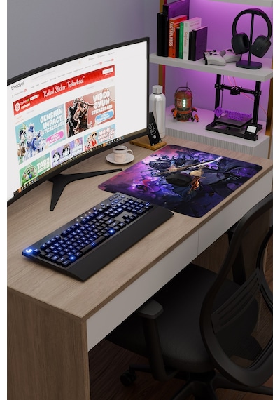 Solo Leveling Anime V2 - 48x40 Xl Gaming Kauçuk Kaymaz Taban Mouse Pad Fare Altlığı
