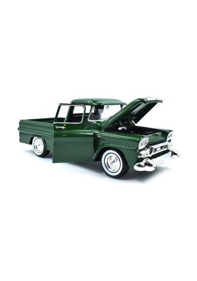 Motor Max Koleksiyon 1 / 24 Ölçek 1958 Gmc 100 Pickup Model Metal Araba Yeşil