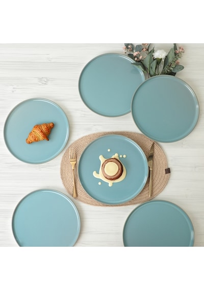 Keramika Turkuaz Granit Nordic Servis Tabağı 28 Cm 6 Adet - Q07