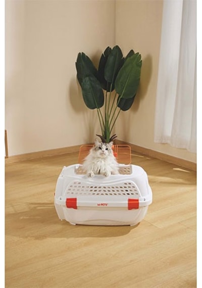 M-pets Eco Giro Carrier Köpek Taşıma Çantası Turuncu Beyaz 57,2x36,5 X32,76 Cm 244-52025.02