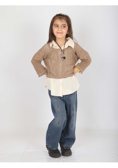 Xo Kids Kız Çocuk Alt Üst Takım 5-14 Yaş 36165 Kahverengi