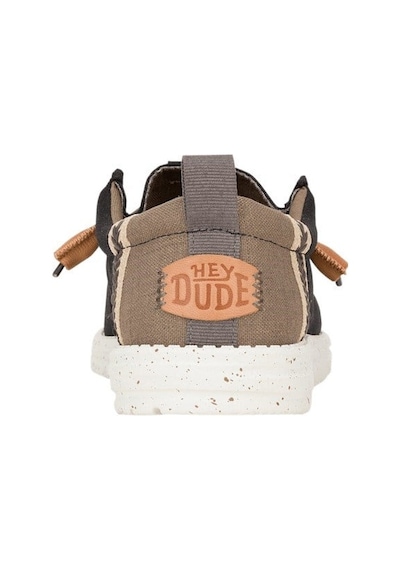 Hey Dude Wally Craft Linen Erkek Günlük Ayakkabı-33143 Siyah-ceviz