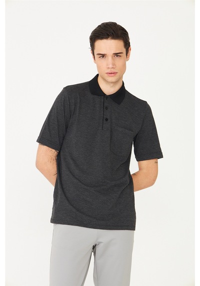 Siyah Polo Yaka T-Shirt