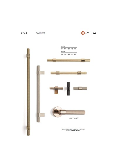 System Mobilya Kulbu Siyah Renk 128mm Kulp Sy8774 0128 Al6-al6 Çok Renkli