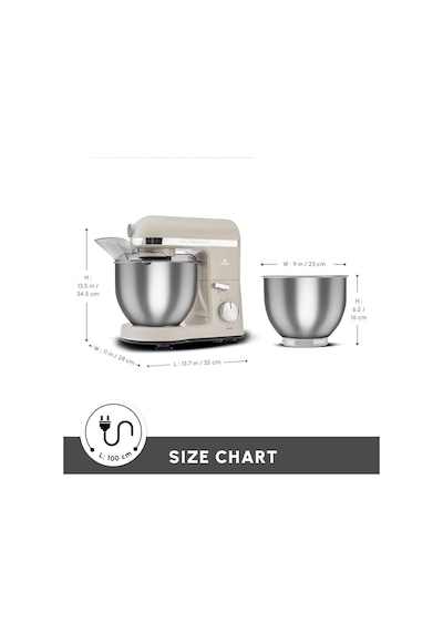 Karaca  Mastermaid Chef Pro Çift Kollu 1500 W Mutfak Şefi