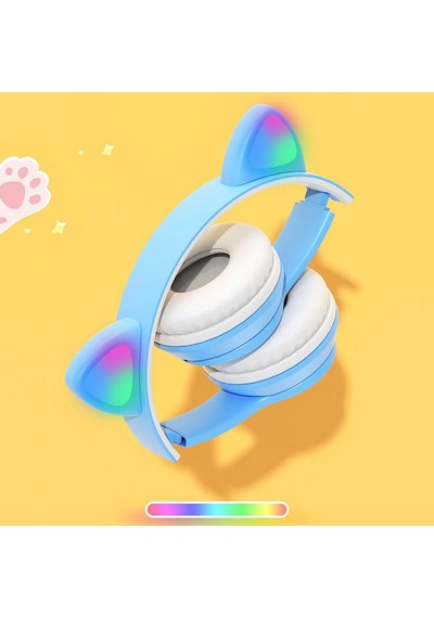 Exenar SW88 Bluetooh 5.0 Kablosuz Kedi Kulak Üstü Kulaklık