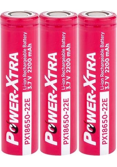 Power-xtra Px18650-22e - 3.7v 2200 Mah Li-ion - 5c- 3lü