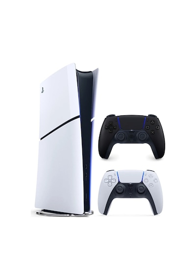 Sony Playstation 5 Slim 1 TB Digital Edition Oyun Konsolu + 2. PS5 Kol Siyah (İthalatçı Garantili)