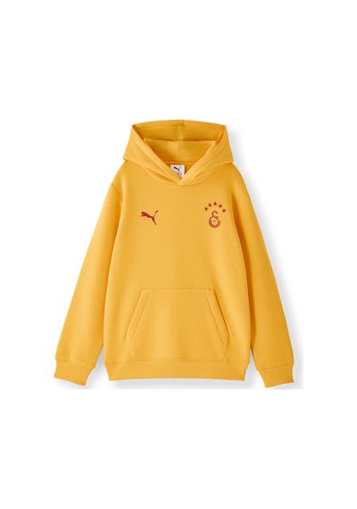 Gsstore Galatasaray Puma Çocuk Kapüşonlu Sweatshirt 78291425 Sarı