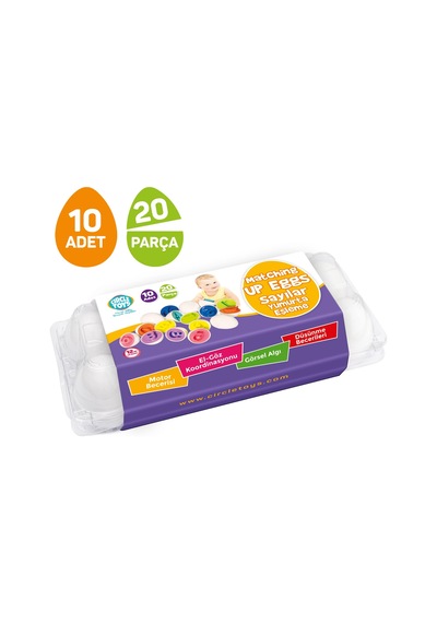 Circle Toys Yumurta Eşleştirme Sayılar 10'lu CIRCLE 113