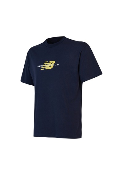 New Balance Bisiklet Yaka Erkek T-shirt Lacivert