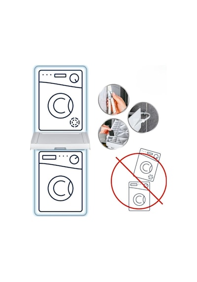 Universal Çamaşır Ve Kurutma Makinesi İstifleme Aparatı Kayar Raflı