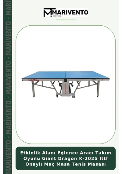 Etkinlik Alanı Eğlence Aracı Takım Oyunu Giant Dragon K-2025 Ittf Onaylı Maç Masa Tenis Masası
