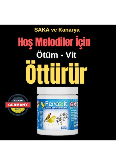 Feroxit Ötüş Vitamini Kanarya , Saka ,bülbül Ve Finch 20 Gr
