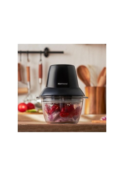 Cam Hazneli Doğrayıcı Rondo 400 W Doğrayıcı Parçalayıcı Siyah Renk Hom End