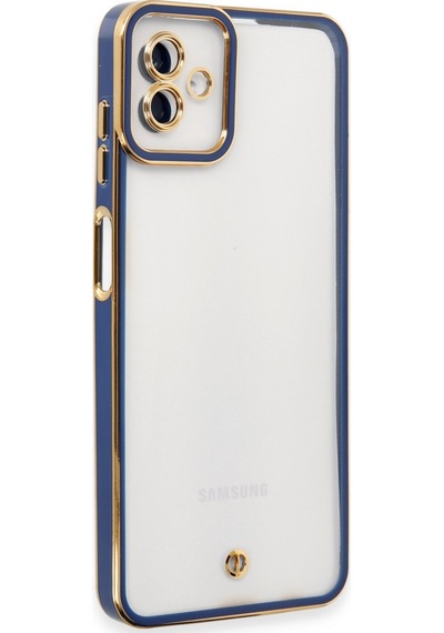 Samsung Galaxy Uyumlu , A04 Kılıf Liva Lens Silikon - Mavi