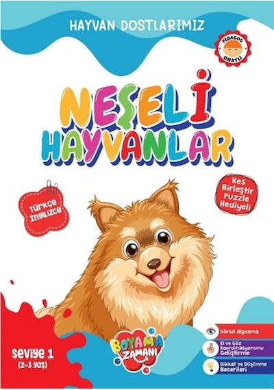 Hayvan Dostlarımız - Neşeli Hayvanlar Seviye 1 2-3 Yaş