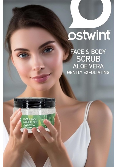 Tr Face & Body Scrub Gel, Aloe Vera, Gently Exfoliating, 300ml