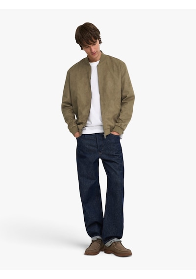 Only & Sons Onslucas Fake Suede Bomber Otw Noos Erkek Kahverengi Mont - 22027463