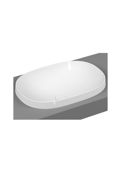 VitrA Frame Tezgah Üstü Oval Lavabo 56 CM Beyaz 5652B403-0016