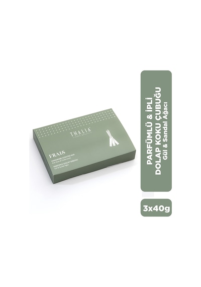 Thalia Home Sandal Ağacı & Gül Kokulu İpli Dolap Kokusu Çubuğu 3 x 40 G