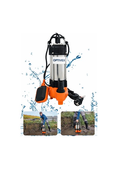 Bıçaksız Drenaj Pompası Bakır Sargılı Termik Korumalı Sargı 0.25kw 0.33hp
