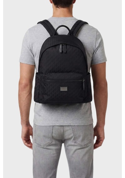 Emporio Armani Tamamı Logolu Ayarlanabilir Askılı Sırt Çantası Erkek Sırt Çantası Em006665 Af28798 Uc001 Siyah