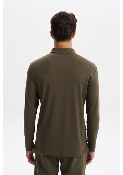 AR-MA Arma Erkek Slim Fit Fermuarlı Polo Yaka Sweatshirt İnce Modal Pamuk Elastan Karışımlı Örme İnterlok Kumaş K30554989102 Haki AR-MA Arma Erkek Slim Fit Fermuarlı Polo Yaka Sweatshirt İnce Modal Pamuk Elastan Karışımlı Örme İnterlok Kumaş K30554989102 Haki