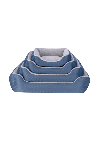 Pet Comfort Bravo Duo Köpek Yatağı Mavi/gri Peluş M 75x60cm
