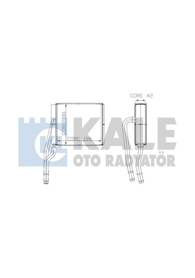 Kale Kalorıfer Radyatoru 2 Sıra Ford Transıt Connect Focus 1.4 1.6 1.8 2.0 16v 98 - 04 Klr-0289892ab