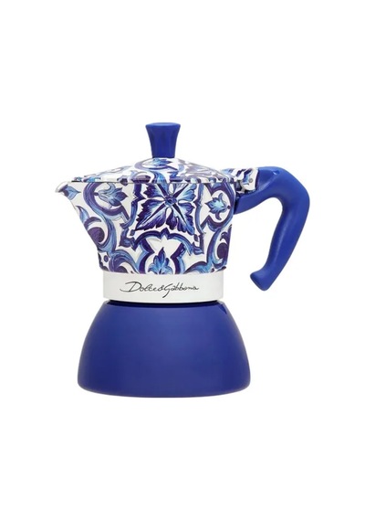 Bialetti Dolce Gabbana Akdeniz Mavisi 4 Cup Indüksiyon Moka Pot