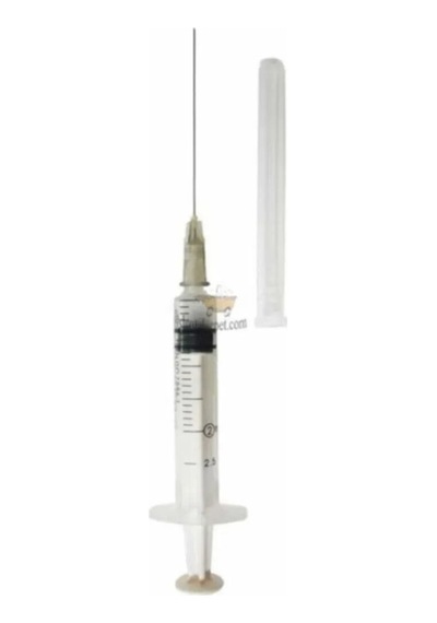 2 Cc Dental Enjektör 40mm Gri Uç 100 Adet