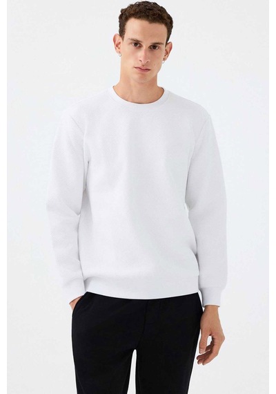 Loft Erkek Sweatshirt Lf2040993 beyaz