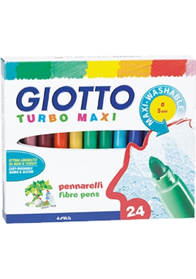 Giotto Keçeli Boya Kalemi Turbo Maxi 24 Renk 455000