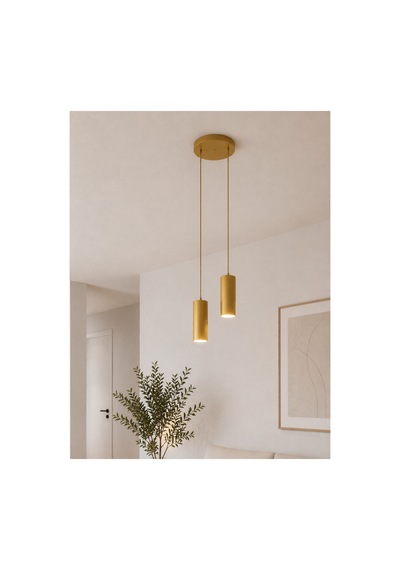 Nord Eskitme Metal Gövdeli İkili Sarkıt Spot Avize Modern Minimalist Silindir Tasarım Avize Salon Ve Mutfak Ve Koridor Aydınlatması