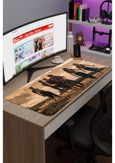 Outer Banks V5 90x40 Xxl Gaming Kauçuk Kaymaz Taban Mouse Pad Fare Altlığı