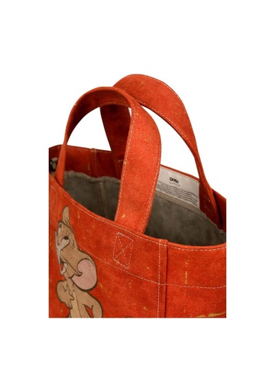 Dogo Kadın Vegan Turuncu Medium Tote Bag - Warner Bros Tom & Jerry Tasarım Oranj