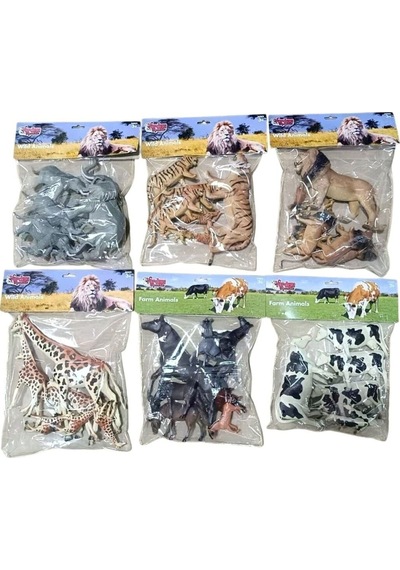 Sh-p9904-07al 6 Ast 7pcs Aslan-kaplan-zürafa-inek-fil Belirtilen Fiyat, Tekli Satış İçin Adet Fiyatıdır.