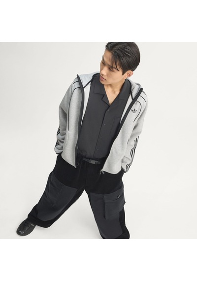 Adidas Kr7070 Spacer Fz Hd Erkek Sweatshirt Gri
