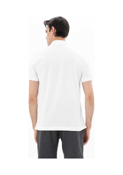 AR-MA Arma Erkek %95 Pamuk Polo Yaka Regular Fit T-shirt Y25374302501 Beyaz