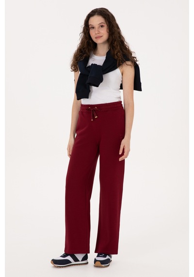 U.s. Polo Assn. Kadın Bordo Eşofman Altı 50307797-vr014 Bordo