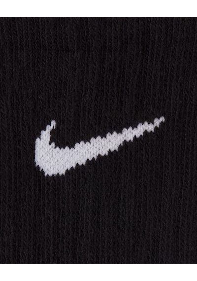 Nike Everyday Sx6842-010 Çocuk Yastıklı Crew Çorapları 3 Çift Sıyah