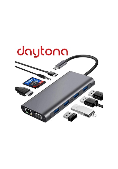 Daytona Fc31 Type-C™ Usb-C To11In1 Çevirici Hub Adaptör