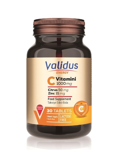 Vitamin C 1000 Mg + Citrus + Zinc 30 Tablets