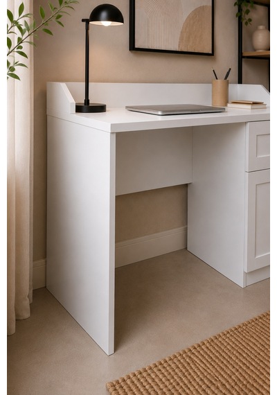 Home Alya Çalışma Masası 120x75x65 Cm Beyaz Modern Tasarım Beyaz - 914417191 Beyaz