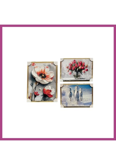Gees Global 50x70 Tablo Gbzs Çok Renkli