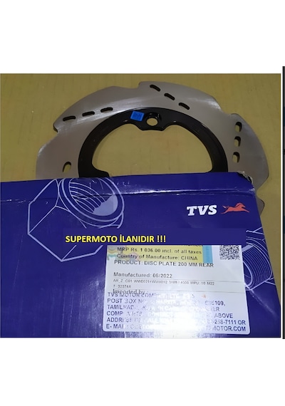 Tvs Apache 150 -180 Arka Fren Diski Apachi Supermoto